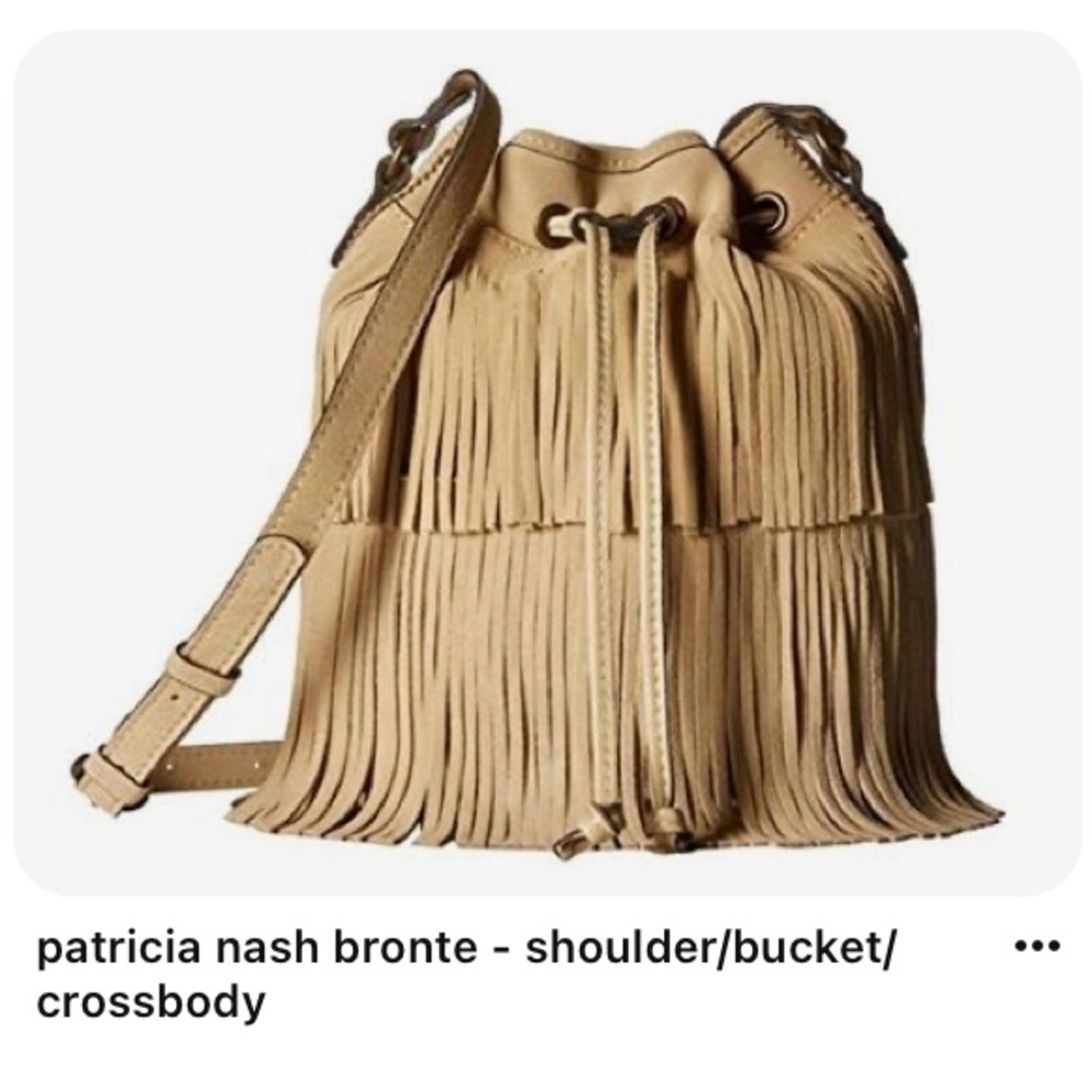 Patricia Nash Fringe Bucket Brontë Crossbody Bag